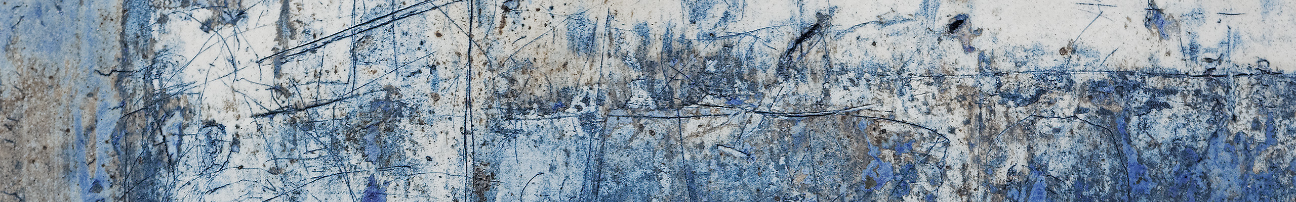 Cathy Fleckstein · Keramische Bildplatte · Blaue Räume