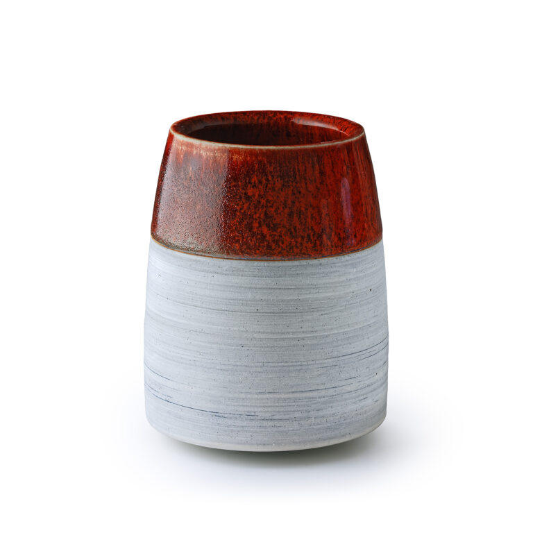 Cathy Fleckstein · Ceramic Vessel Form · Mit rot